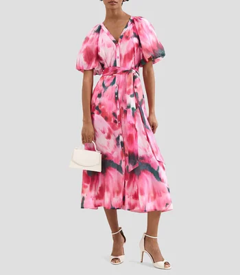 Vestido midi con estampado Caterina Mujer