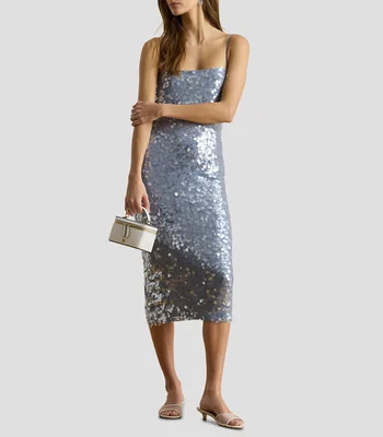 Vestido midi fantasía Mujer