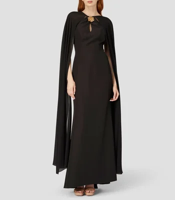 Vestido de fiesta largo liso Mujer