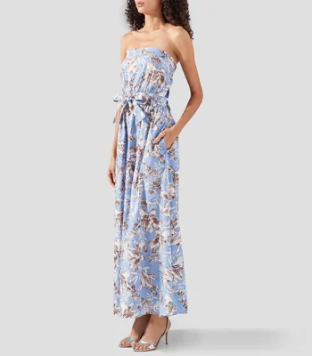 Vestido midi estampado Mujer