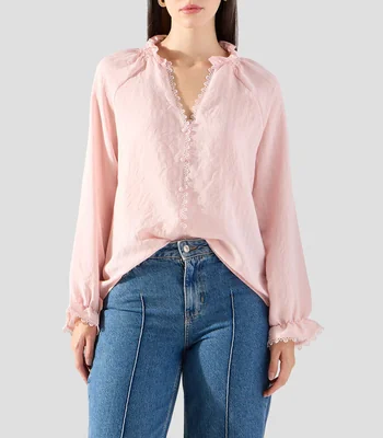 Blusa fantasía manga larga Mujer