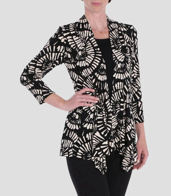 Blusa estampada manga 3/4 Mujer