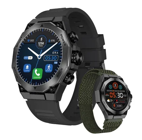 Binden Smartwatch ERA ARMY X, No Touch, AMOLED, Android/iOS, Negro - Resistente a Salpicaduras