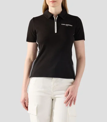 Blusa lisa con manga corta Mujer