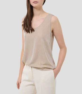 Blusa fantasía sin mangas Mujer