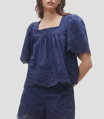 Blusa microdiseño manga corta Mujer