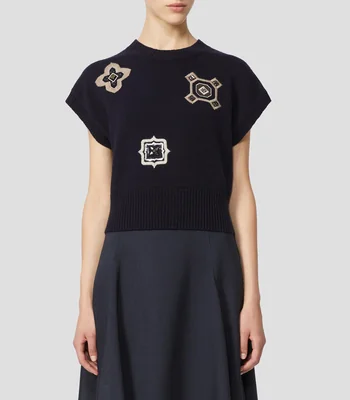 Blusa con diseño fantasía manga corta Mujer
