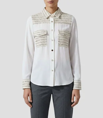 Blusa fantasía manga larga Mujer