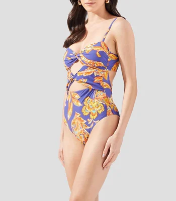 Traje de baño Floresta estampado Mujer