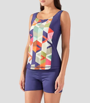 Tankini 2 piezas estampado Mujer