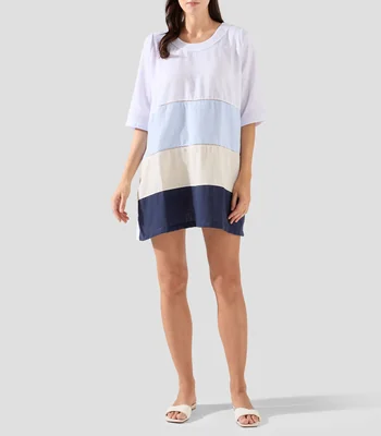 Vestido de playa mini liso Mujer