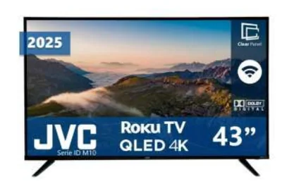 JVC Smart TV QLED SI43QRF 43", 4K Ultra HD, Negro