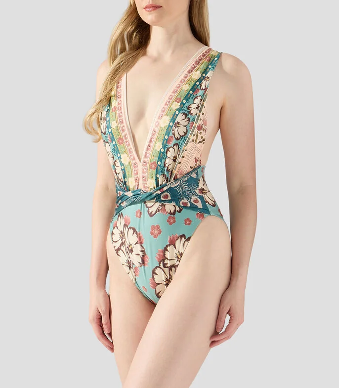 Traje de baño maillot Ellis estampado Mujer