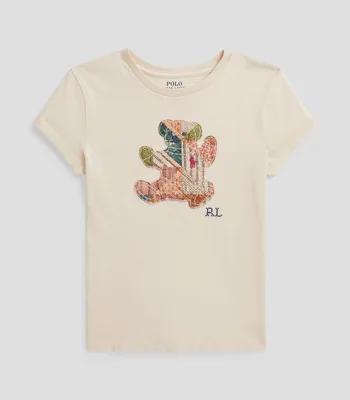 Playera cuello redondo manga corta estampada Unisex