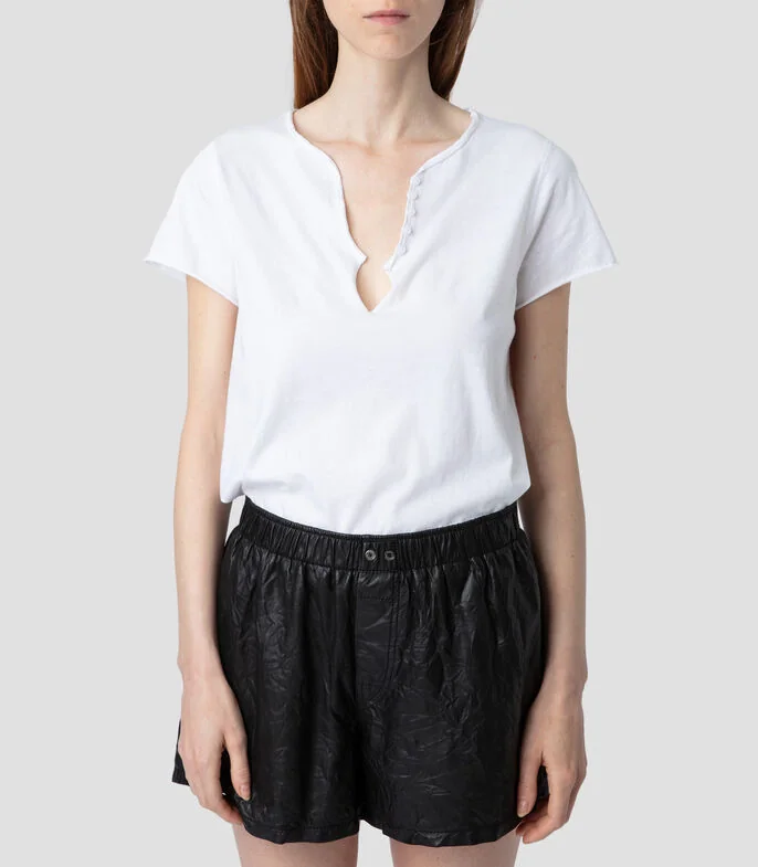 Playera lisa de manga corta Mujer