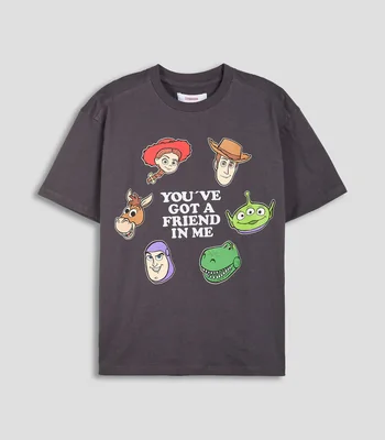 Playera cuello redondo manga corta estampada Niño