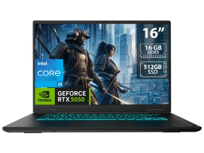 Laptop Gamer Gigabyte A16 CTHH3LA893MH, 16" 1920x1200 WUXGA, Intel Core i5-13420H, NVIDIA GeForce RTX 5050, 16GB, 512GB SSD, Windows 11 Home, Español