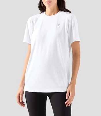 Playera para entrenamiento cuello redondo manga corta lisa Mujer