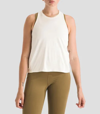 Playera para entrenamiento Jaida cuello redondo sin mangas lisa Mujer