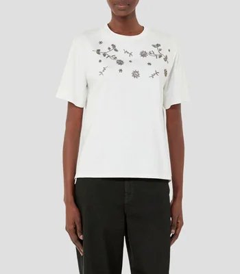 Playera cuello redondo manga corta fantasía Mujer