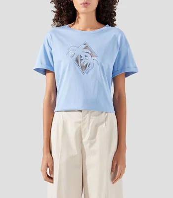 Playera cuello redondo manga corta fantasía Mujer