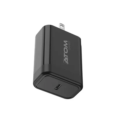 Cargador rápido 45w tipo-c para nintendo más cable usb c de 2m atom games