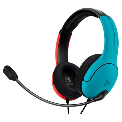 Audifonos Alambricos PDP Gaming LVL 40 Rojo/Azul Nintendo Switch
