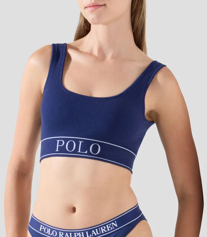 Top de escote redondo sin costuras Mujer