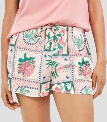 Short pijama estampado Mujer
