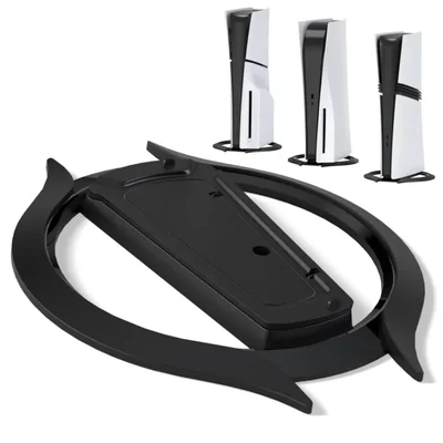 playvital Soporte Vertical para ps5/Slim/Pro/Estándar Consola, Base Ahorra Espacio, Accesorio Universal con Almohadillas Antides