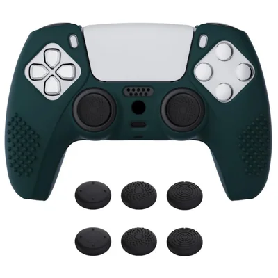 eXtremeRate PlayVital 3D Tachonado Diseño Funda de Silicona Antideslizante Tacto Suave para ps5 Mando, Carcasa Protector de Goma