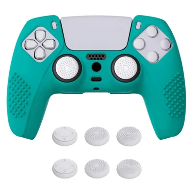 eXtremeRate PlayVital 3D Tachonado Diseño Funda de Silicona Antideslizante Tacto Suave para ps5 Mando, Carcasa Protector de Goma