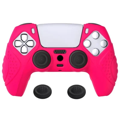 eXtremeRate PlayVital Guardian Edition Funda de Silicona de Tacto Suave para ps5 Mando, Carcasa Antideslizante de Protección par