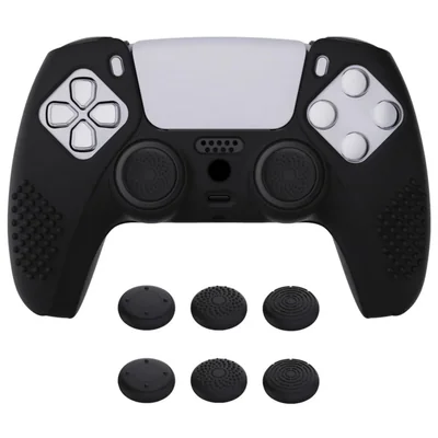 eXtremeRate PlayVital 3D Tachonado Diseño Funda de Silicona Antideslizante Tacto Suave para ps5 Mando, Carcasa Protector de Goma