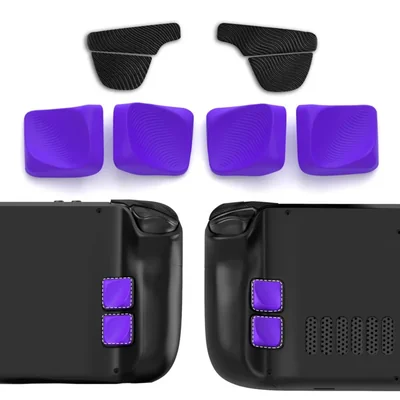 playvital Kit de Agarre para Steam Deck，Set de Almohadilla Mejora del Botón Trasero para Steam Deck, Compatible con LCD/OLED Mod