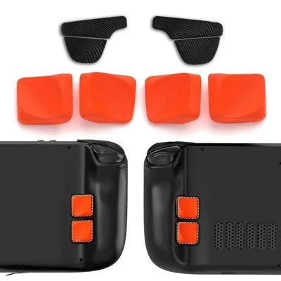 playvital Kit de Agarre para Steam Deck，Set de Almohadilla Mejora del Botón Trasero para Steam Deck, Compatible con LCD/OLED Mod