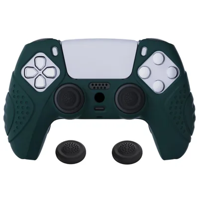 eXtremeRate PlayVital Guardian Edition Funda de Silicona de Tacto Suave para ps5 Mando, Carcasa Antideslizante de Protección par