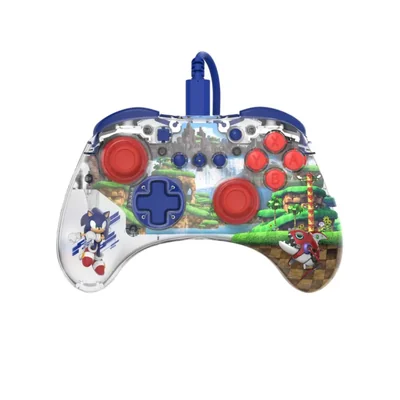 PDP Control con cable REALMz™: Sonic Green Hill Zone Para Nintendo Switch y Nintendo Switch modelo OLED