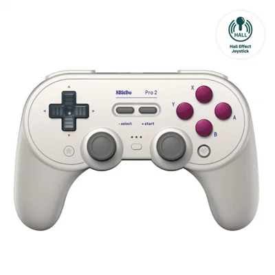 8Bitdo Pro 2 Bluetooth Controller for Switch/Switch 2, Hall Effect Joysticks, 2 Pro Back Paddle Buttons, Wireless Gaming Control