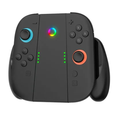 Uxilep Cargador para Joycon Accesorios de Nintendo Switch 2, Mandos Joy con para Switch 2 con Agarre Ergonómico para Carga con I