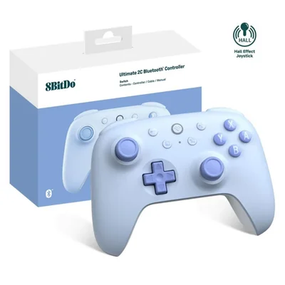 8Bitdo Ultimate 2C Bluetooth Controller (Hall Effect Joystick Update) - for Switch, with Remappable L4/R4 Bumpers, 6-axis Motion