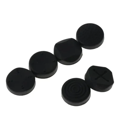 D DOLITY 6X Analog Stick Cap Thumb Grips Cubierta para Playstation PS PSV1000 2000, Negro