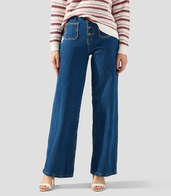 Jeans Wideleg Mujer