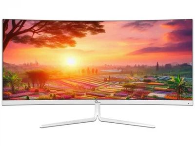 Monitor Curvo Qian QMC-VA30-02 LED 29.5", 2560x1080 Ultra Wide Full HD, 200Hz, HDMI/DisplayPort, Blanco
