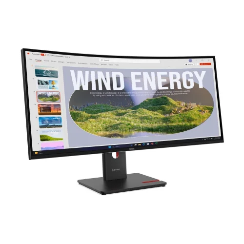 Monitor Curvo Lenovo ThinkVision T34WD-40 LED VA 34", 3440x1440 Ultra Wide Quad HD, 120Hz, HDMI/DisplayPort, Negro