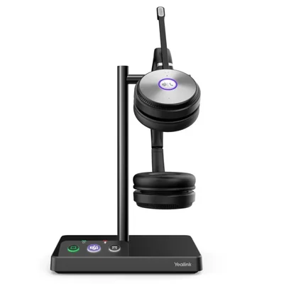 Auriculares inalámbricos DECT Yealink WH62 para PC portátil y Mac color blanco
