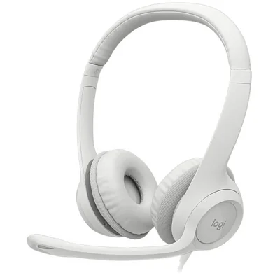 Audifonos logitech h390 microfono bidireccional usb blanco