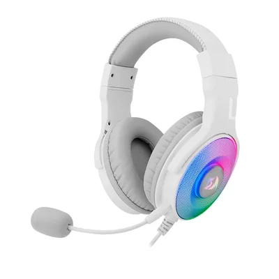 Audífono Gamer Redragon Pandora Blanco RGB Audio 7.1 por USB