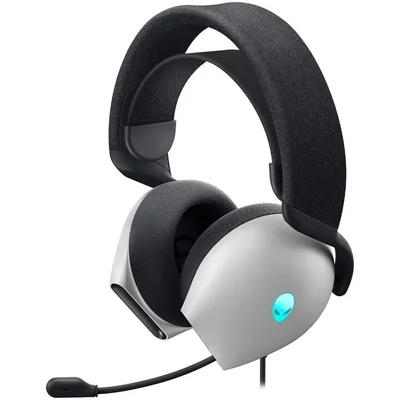 Audifonos gamer de diadema alienware 40khz rgb usb wh