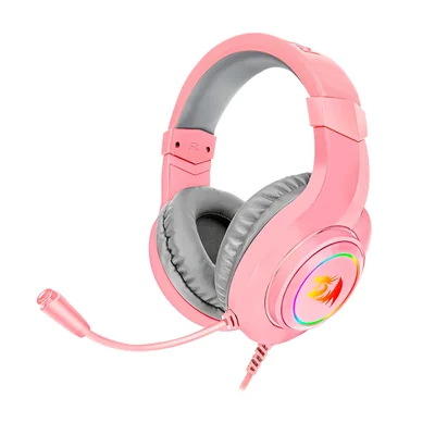 Hylas Rosa: Iluminacion Por Usb + Conector 3.5Mm + Microfono Flexible Omnidireccional + Luz Rgb